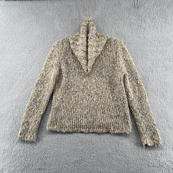 Hearts of Palm Cowl Neck Sweater Size Medium Alpaca Mohair Blend - Picture 4 of 10